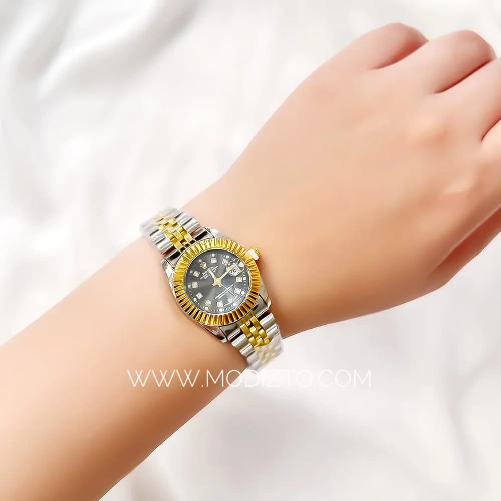 ساعت مچی زنانه طرح رولکس Rolex مدل Date just — تصویر ۴