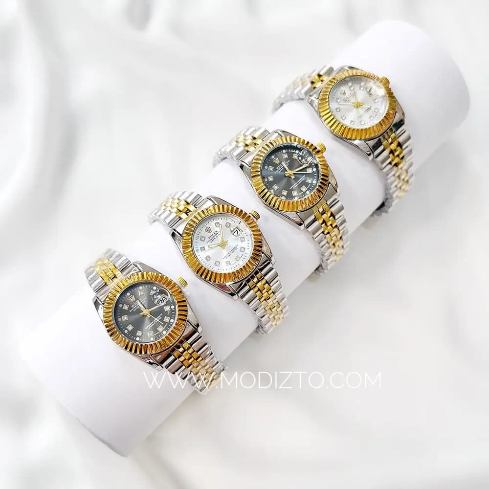 ساعت مچی زنانه طرح رولکس Rolex مدل Date just — تصویر ۶