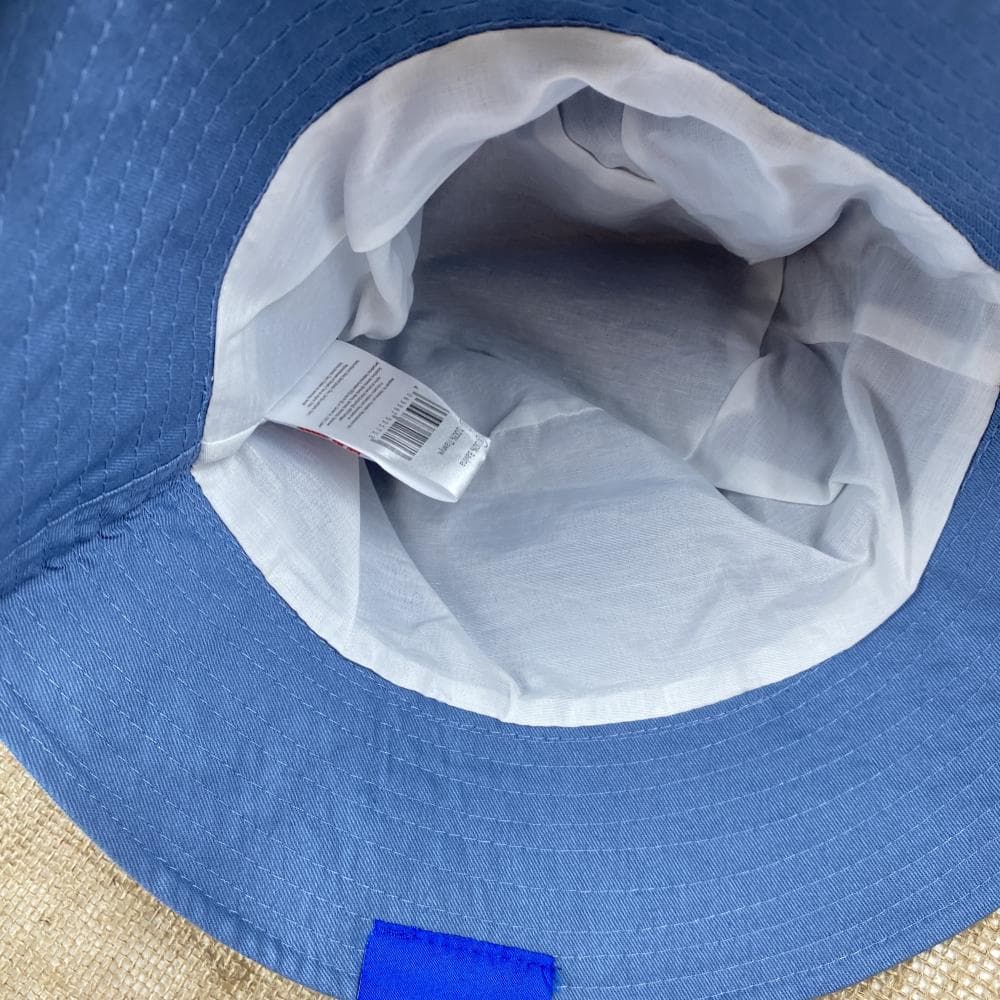 کلاه طرح پاستیل لبه دار نیلی روشن رنگ – 58 — تصویر ۳