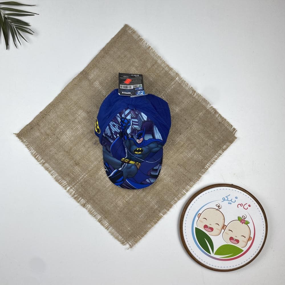 کلاه پسرانه طرح بتمن آفتآبی سرمه ای رنگ – 50 تا 52 — تصویر ۲