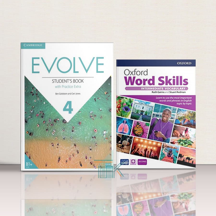 کتاب Evolve 4 + Oxford Word Skills Intermediate 2nd Edition Pack | پک کتاب ایوالو 4 + کتاب اکسفورد ورد اسکیلز اینتمدیت ویرایش دوم
