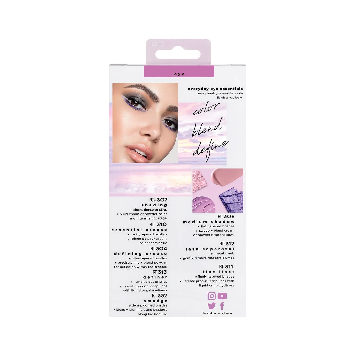 ست براش چشم ریل تکنیک 8 عددی Everyday Eye Essentials — تصویر ۴
