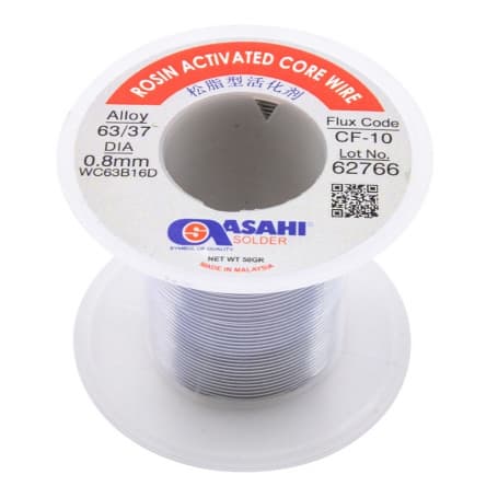 سیم لحیم 50 گرمی آساهی سایز 0.8 میلی متر