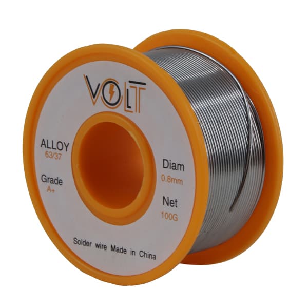 سیم لحیم VOLT وزن 100 گرم 0.8 — تصویر ۲