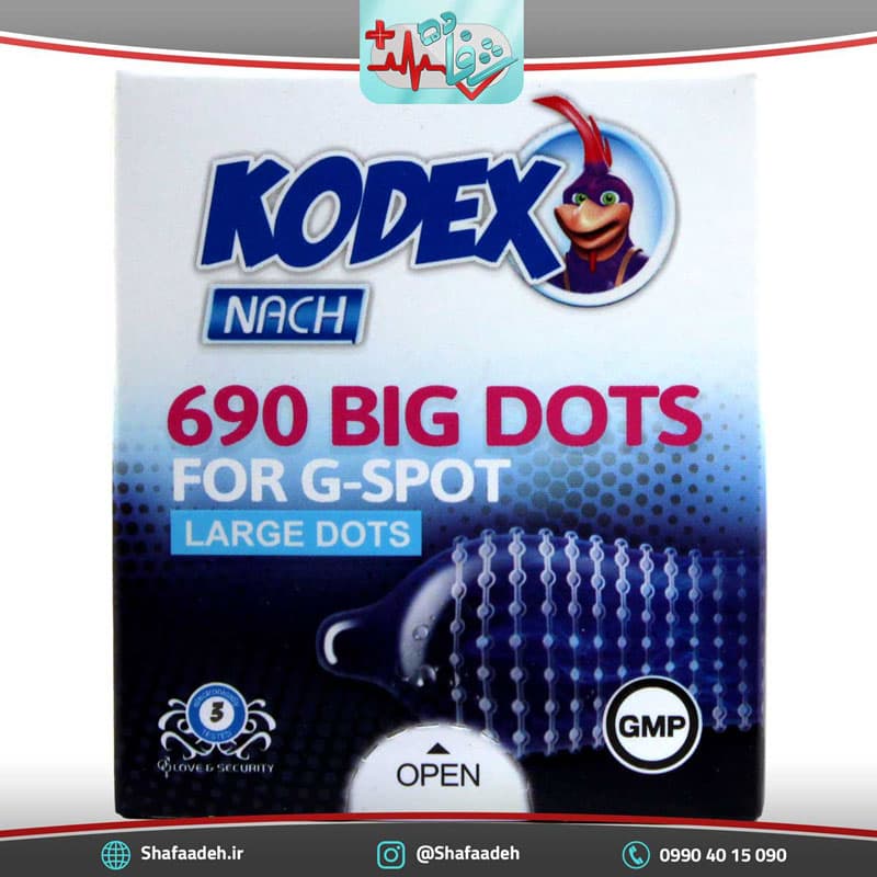 کاندوم خاردار بیگ دات 3 تایی کدکس ناچ 690 – Big Dot Kodex Nach Condom