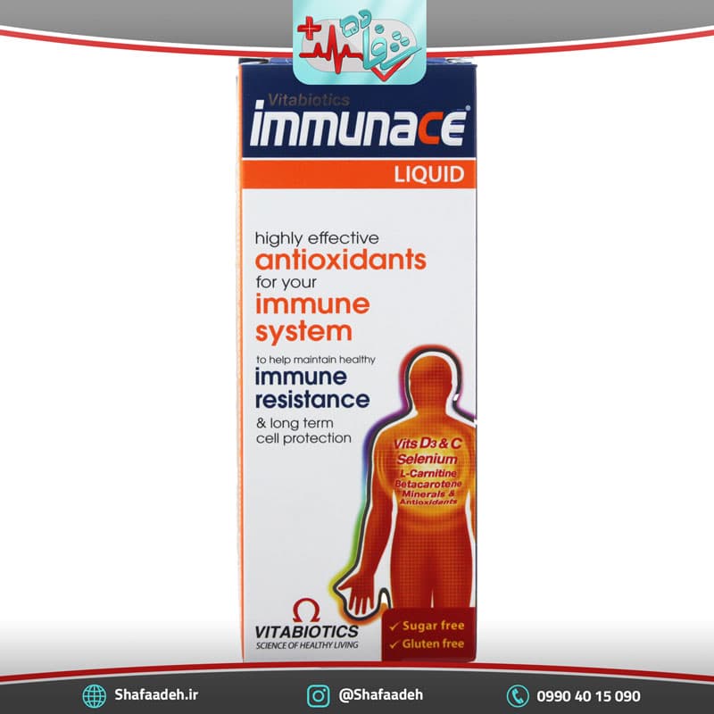 شربت تقویت سیستم ایمنی بدن ایمیونس ویتابیوتیکس 200 میلی لیتر –Vitabiotics Immunace Liquid 200 ml