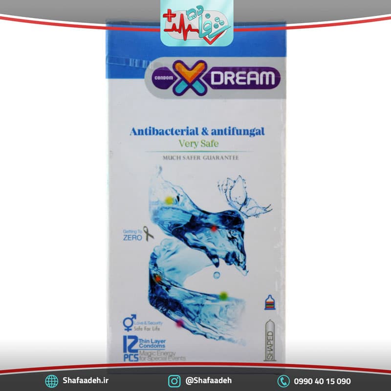 کاندوم ضد قارچ و ضد باکتری ایکس دریم 12 عددی – X Dream Antibacterial And Antifungal Condoms 12 Pcs
