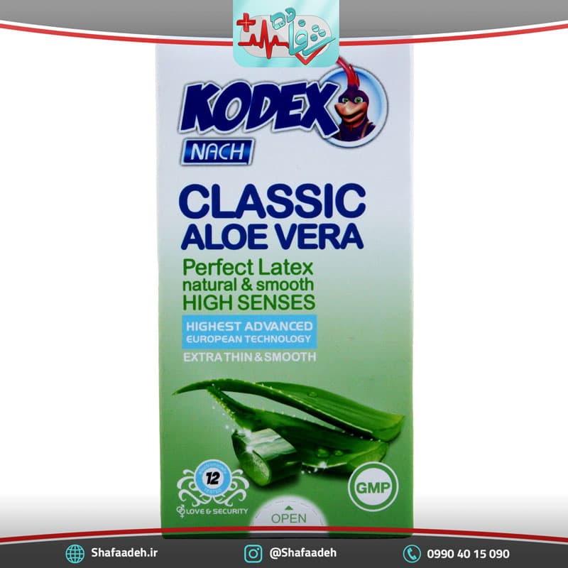 کاندوم آلوئه ورا کلاسیک کدکس 12 عددی – Kodex Classic Aloe Vera Condom 12PSC
