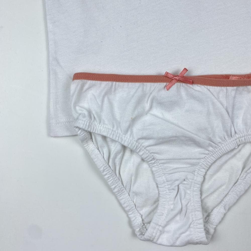 ست تاپ و شورت دخترانه بندی برند لوپیلو طرح هاپو سفید رنگ — تصویر ۵