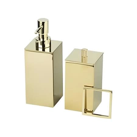 ست 2 پارچه مربع اسمارت رنگ طلایی طرح MIRA کد WT-638