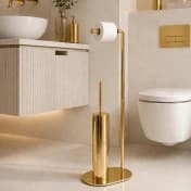 استند دستمال و برس جا موبایلی مربع اسمارت رنگ طلایی کد WT-876