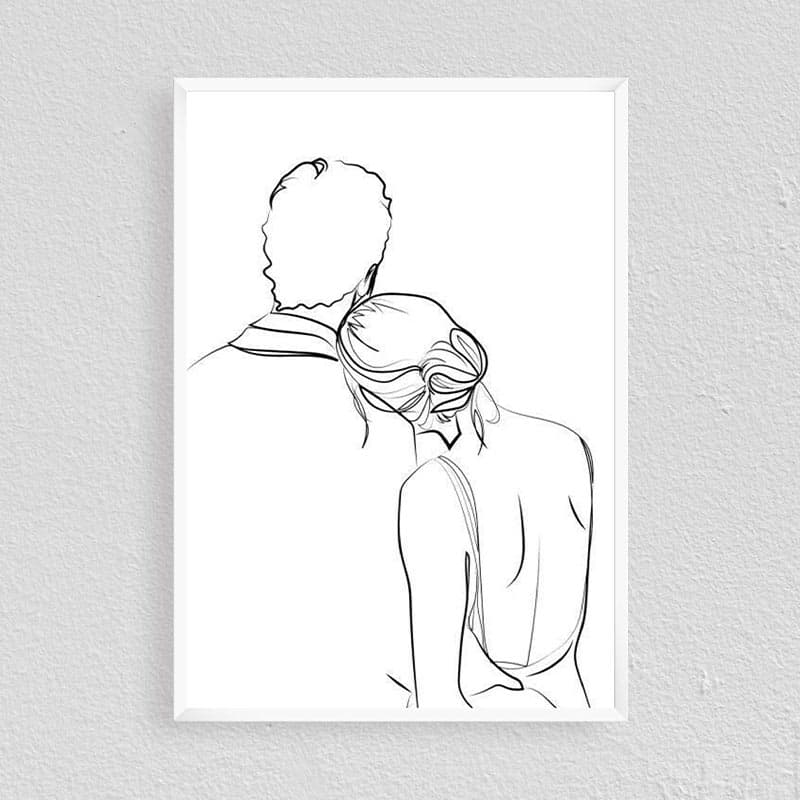 تابلو سه تکه عاشقانه — تصویر ۴