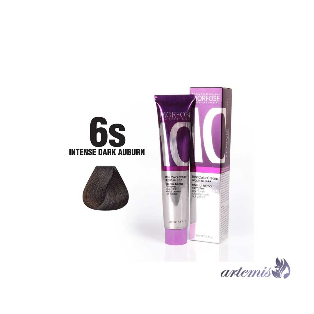 رنگ مو مورفوس کد رنگ 6S Intense Dark Auburn حجم 100 میلی‌لیتر