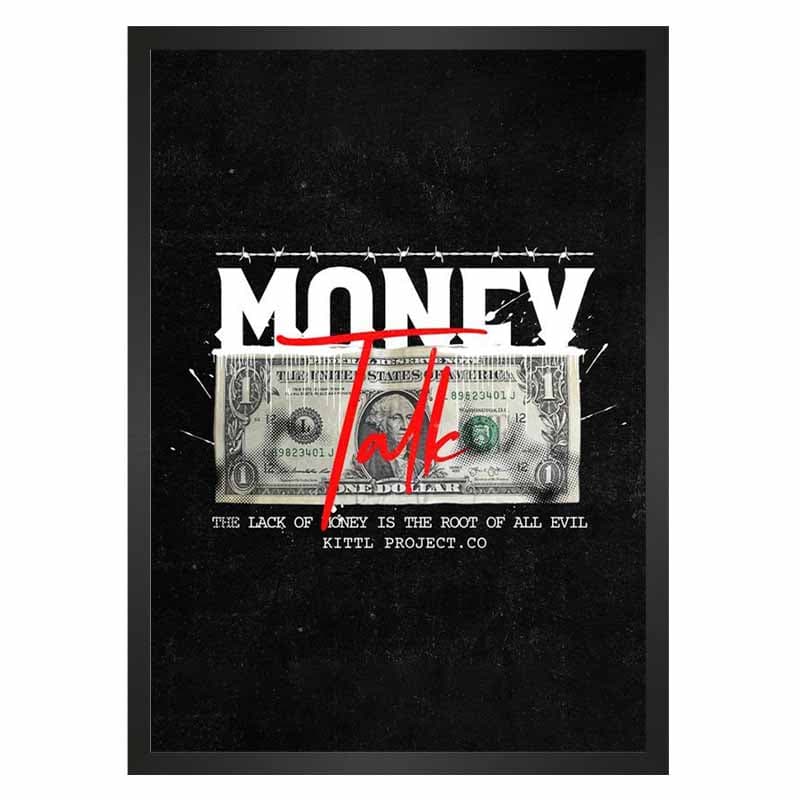 تابلو انگیزشی پول Money Talks — تصویر ۲