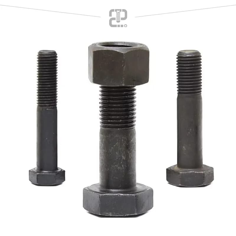 پیچ خشکه (فولادی) 8.8 نیم دنده 120×22 mm قطر 22 طول 120 — تصویر ۴
