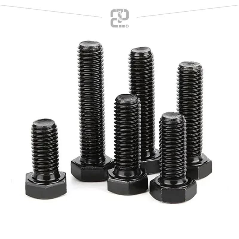 پیچ خشکه (فولادی) 8.8 تمام دنده 150×24 mm قطر 24 طول 150 — تصویر ۵