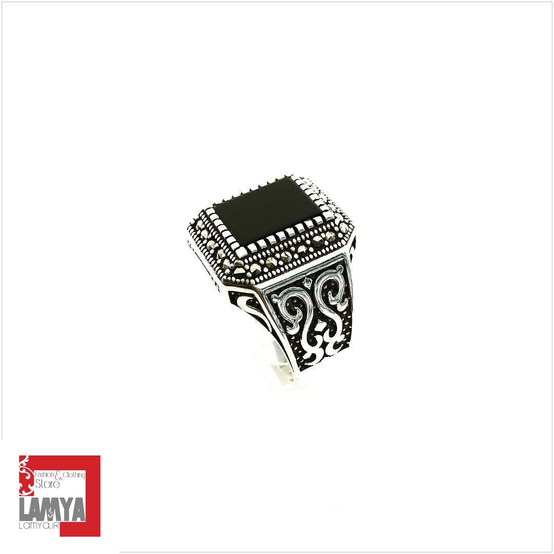 انگشتر نقره کلاسیک نگين عقیق انیکس کد:A005