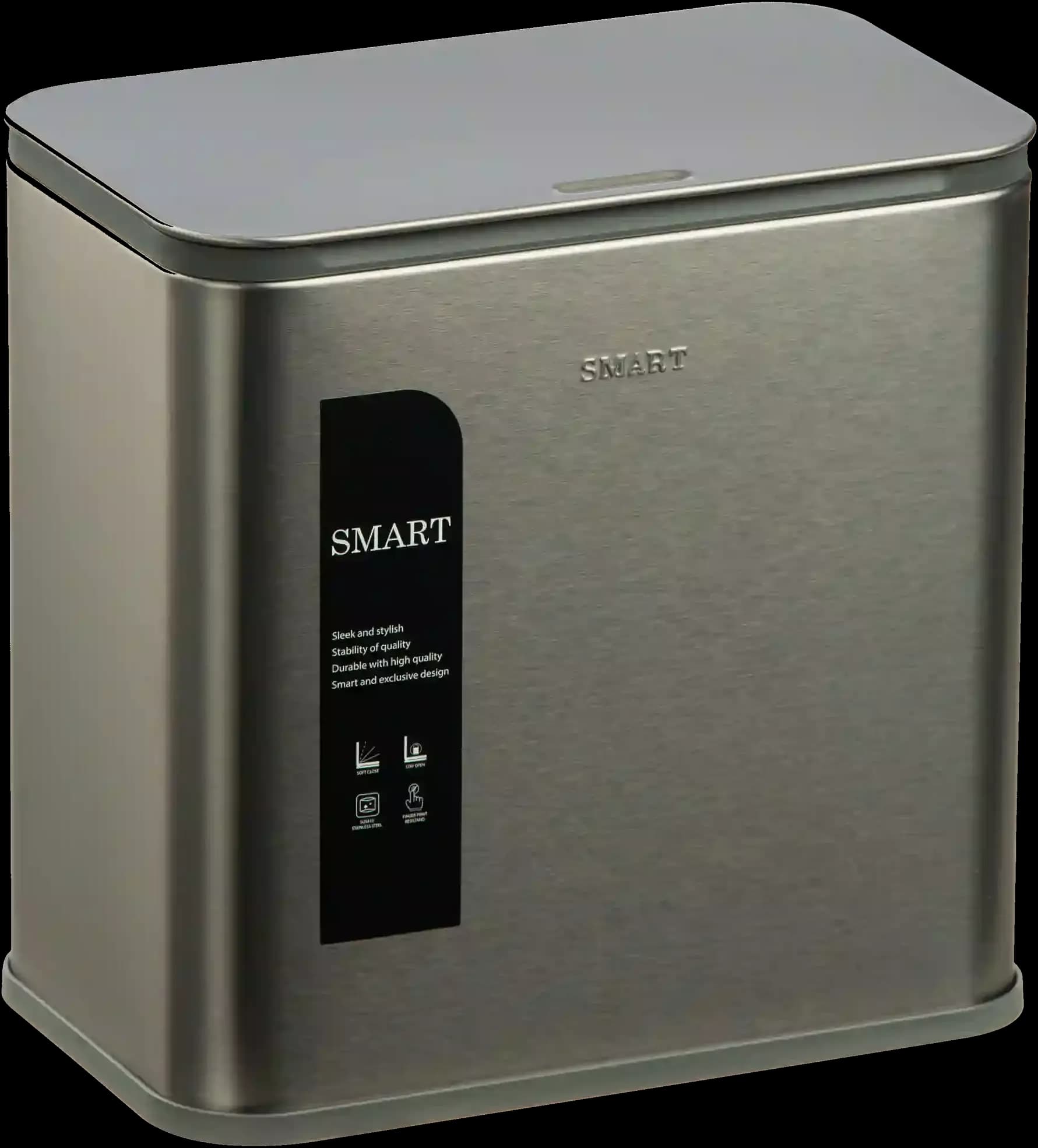 سطل 5 لیتر کابینتی اسمارت رنگ تیتانیوم طرح coco کد 6960-GML