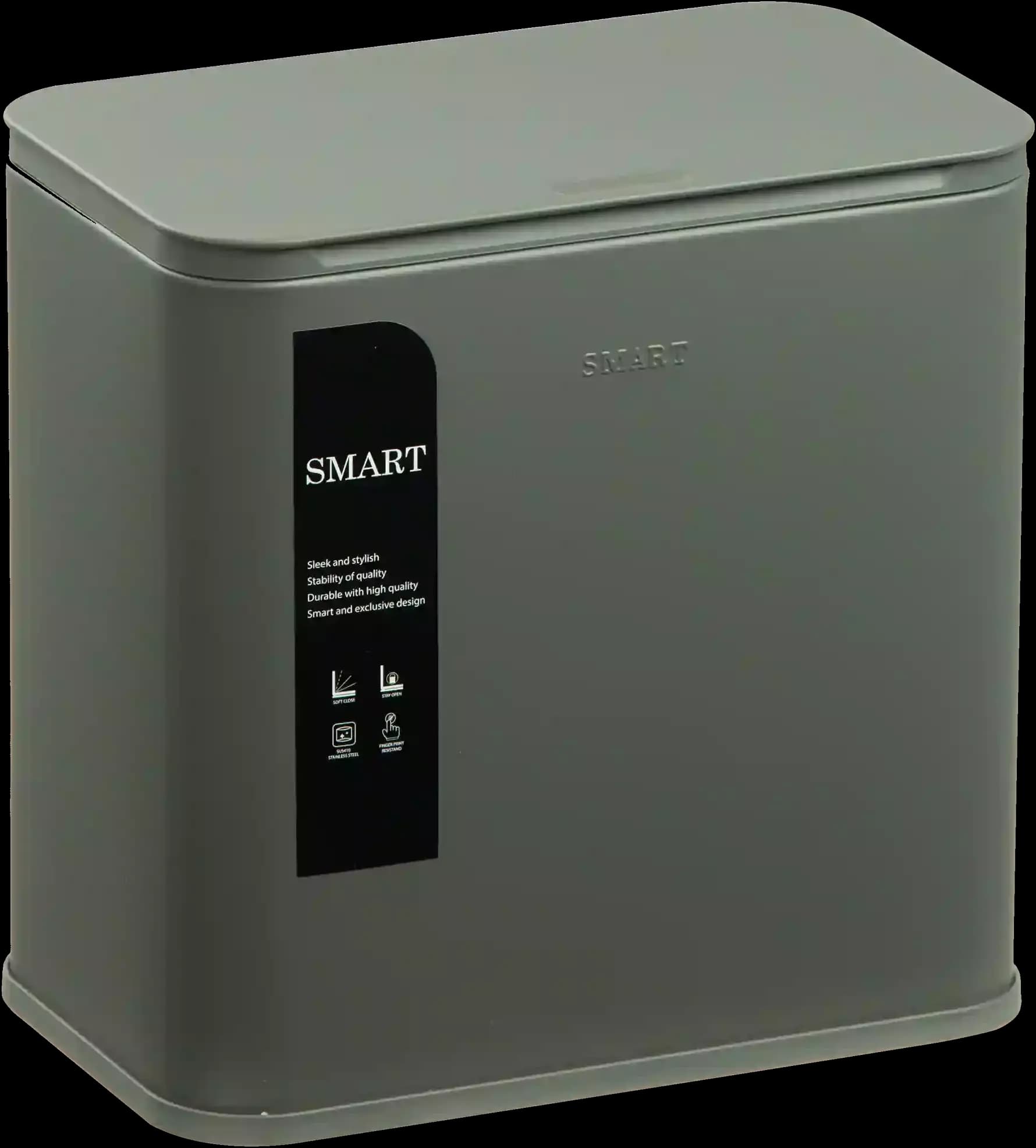 سطل 5 لیتر کابینتی اسمارت رنگ طوسی طرح coco کد 6960-DKG