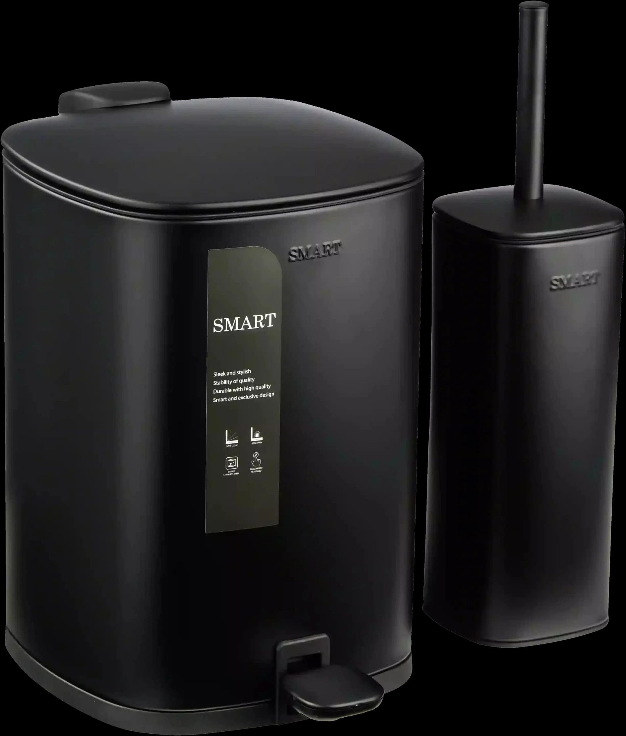 سطل و برس 5 لیتراسمارت رنگ مشکی طرح velano کد 1046