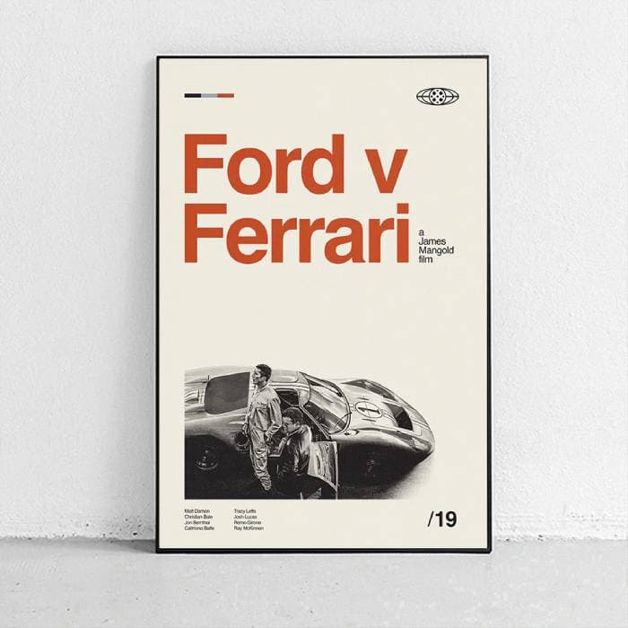 پوستر و تابلو مینیمال طرح Ford v Ferrari