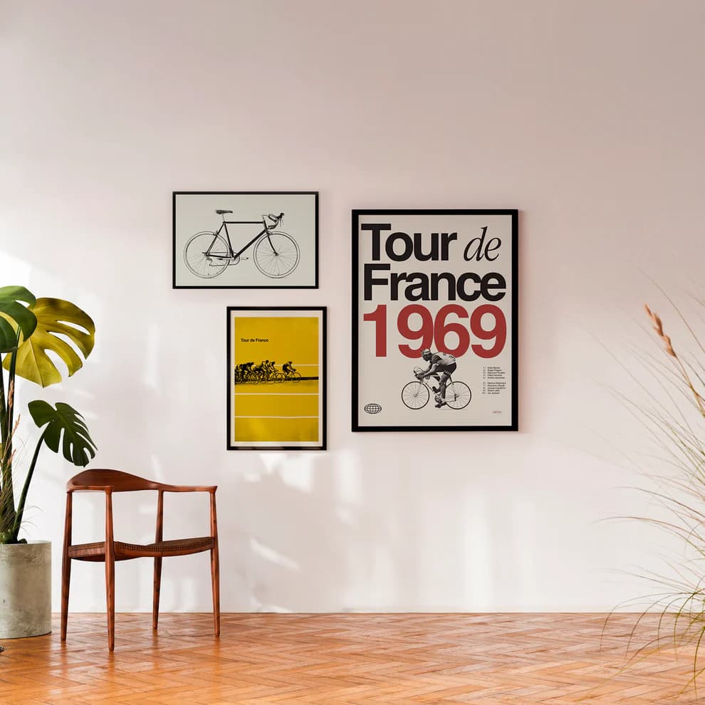 پوستر و تابلو مینیمال طرح Tour de France – 1969 – Eddy Merckx — تصویر ۳