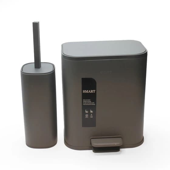 سطل و برس 5 لیترمستطیل اسمارت رنگ مشکی طرح ferial کد 6815-BLK