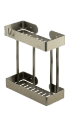 استند وسط حمام مستطیل دو طبقه اسمارت رنگ خش دار طرح banyo کد 1022