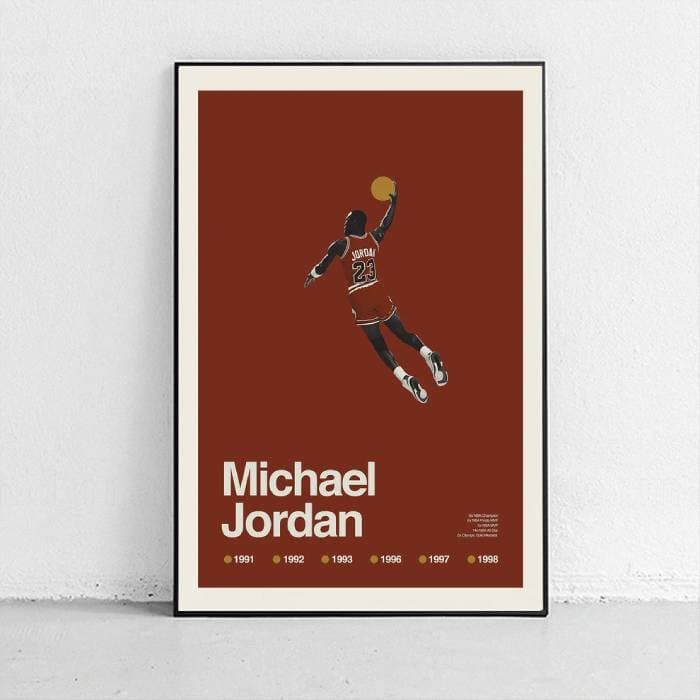 پوستر و تابلو مینیمال طرح Michael Jordan