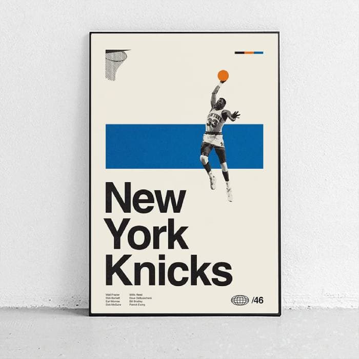 پوستر و تابلو مینیمال طرح تیم بسکتبال New York Knicks