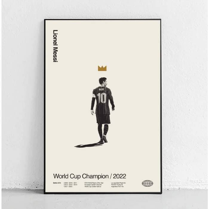 پوستر و تابلو مینیمال طرح Lionel Messi