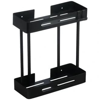 استند وسط حمام مستطیل دو طبقه اسمارت رنگ مشکی طرح banyo کد 2022