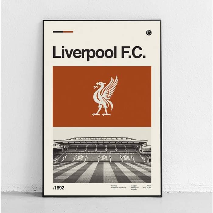 پوستر و تابلو مینیمال طرح تیم فوتبال Liverpool