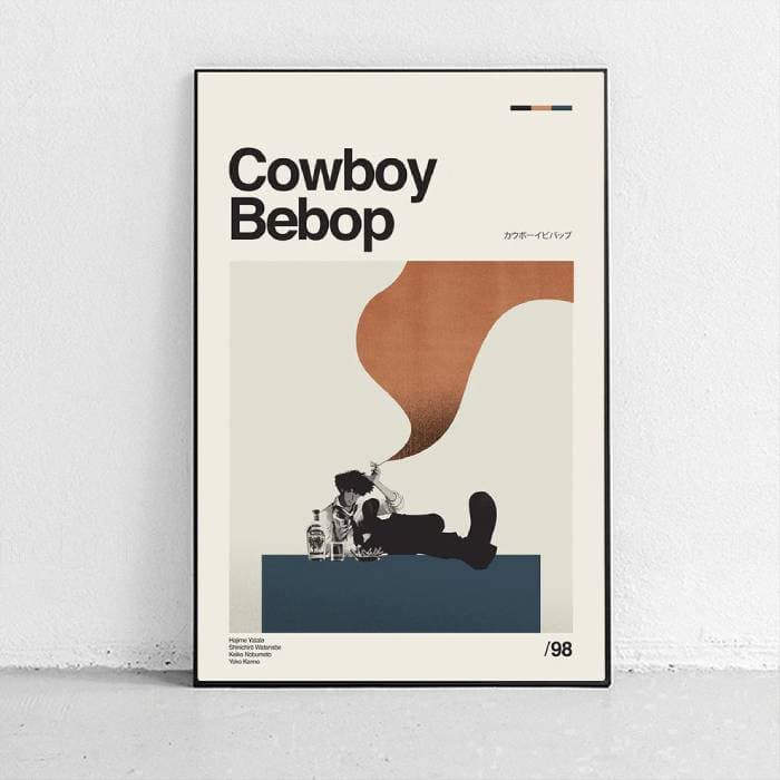 پوستر و تابلو مینیمال طرح Cowboy Bebop