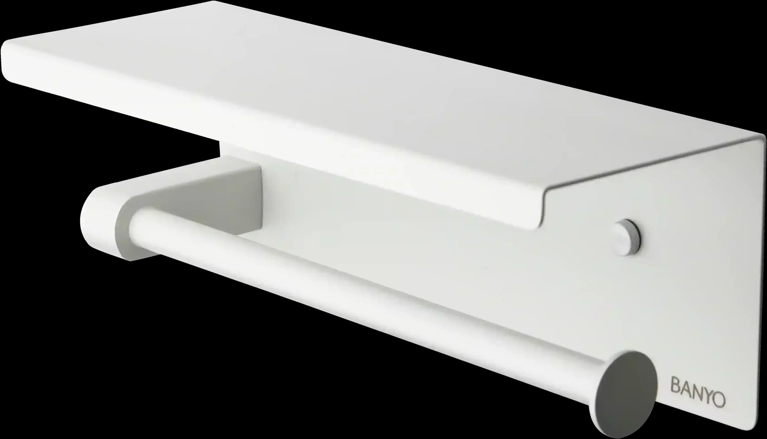 دستمال سایز بزرگ اسمارت رنگ سفید طرح banyo کد 6301-L