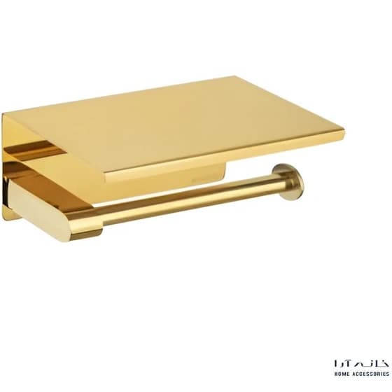 دستمال سایز بزرگ اسمارت رنگ طلایی طرح banyo کد 6301-L
