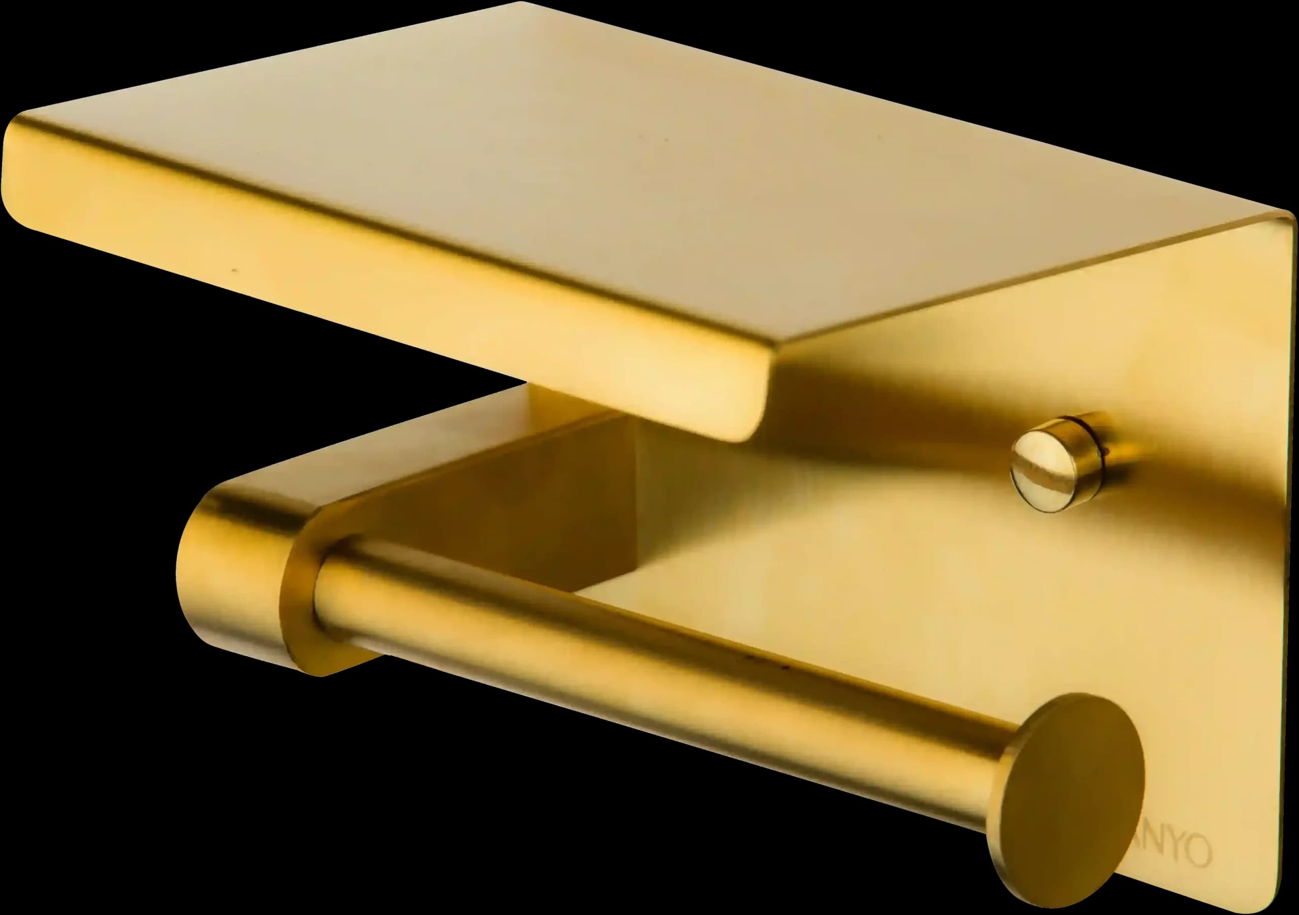 دستمال سایز کوچک اسمارت رنگ طلا مات طرح banyo کد 6301