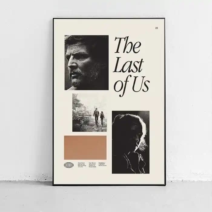 پوستر و تابلو مینیمال طرح سریال The last of us