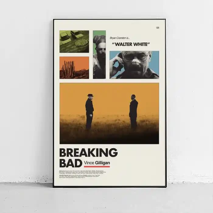 پوستر و تابلو مینیمال طرح Breaking bad