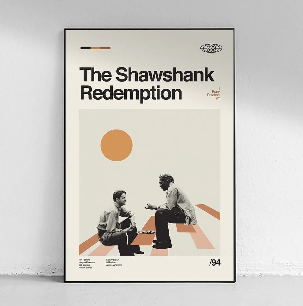 پوستر و تابلو مینیمال طرح The Shawshank Redemption