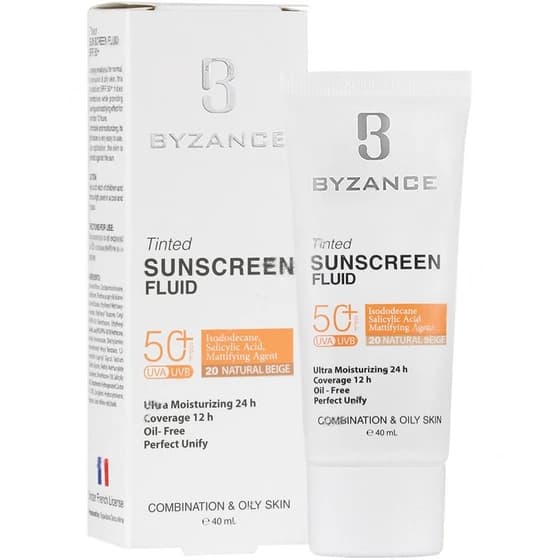 فلوئید ضد آفتاب رنگی SPF50 پوست چرب (بژ روشن (10))