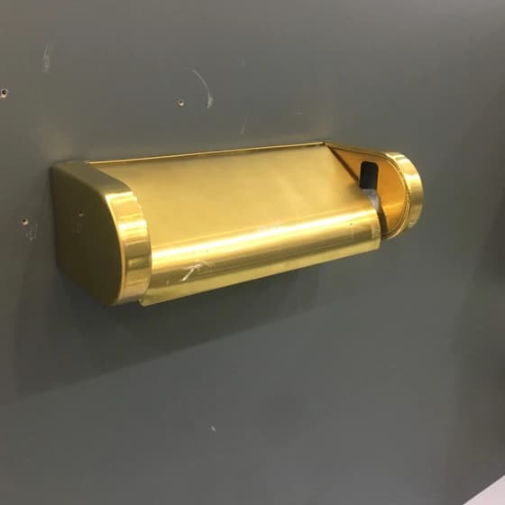 دستمال سایز کوچک اسمارت رنگ طلایی طرح banyo کد 5301