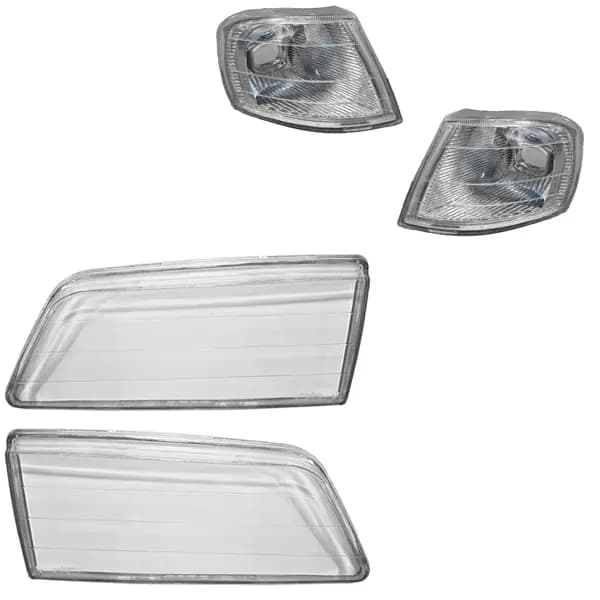 شیشه و چراغ راهنما خودرو مدل شفاف پژو 405 بسته 4 عددی — تصویر ۲