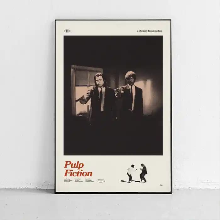 پوستر و تابلو مینیمال طرح Pulp Fiction