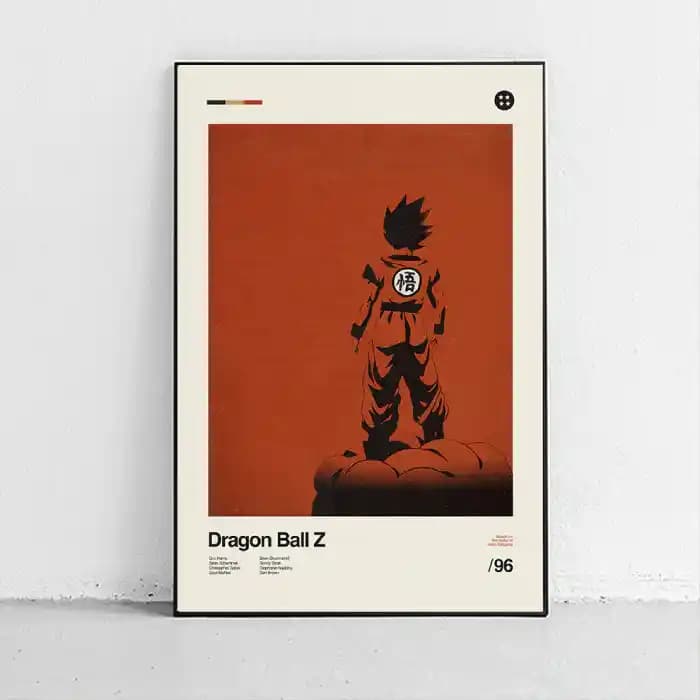 پوستر و تابلو مینیمال طرح Dragon Ball Z