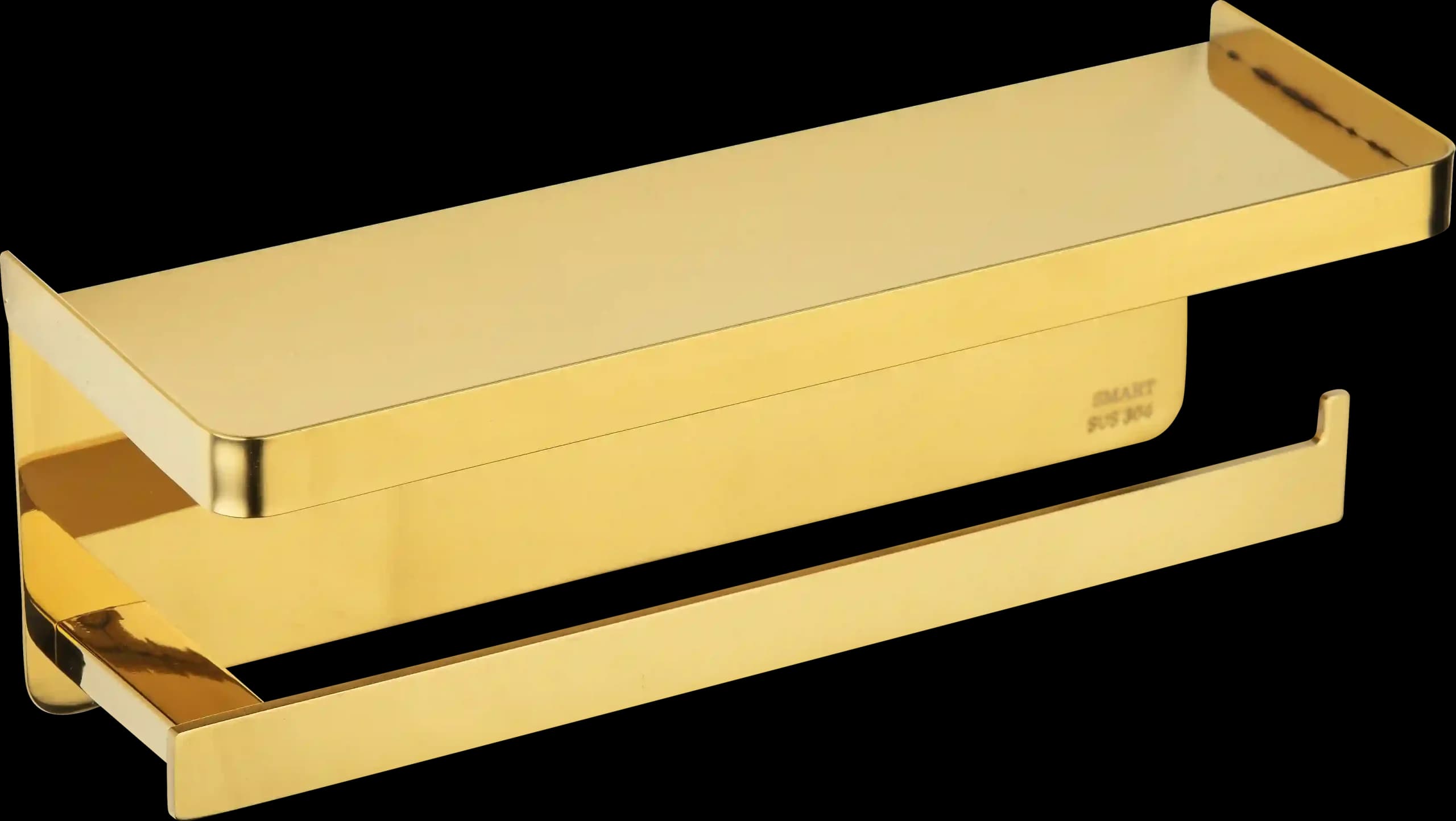دستمال جا موبایلی سایز بزرگ اسمارت رنگ طلایی طرح banyo کد 2301-L