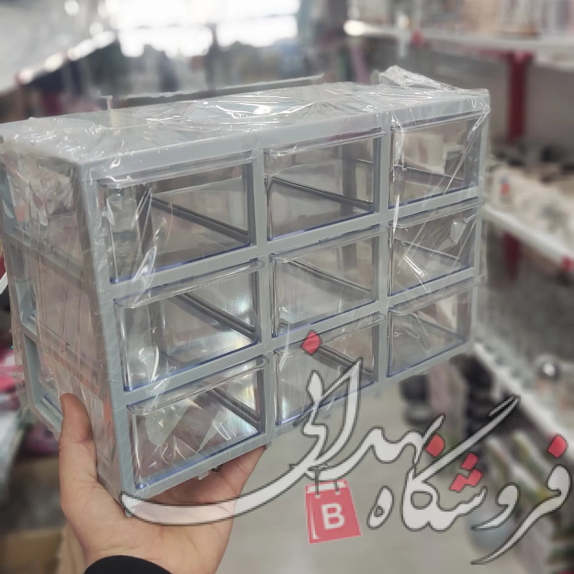 فایل کریستالی 9 کشو تیپ c(دراور کریستالی سایز بزرگ — تصویر ۲