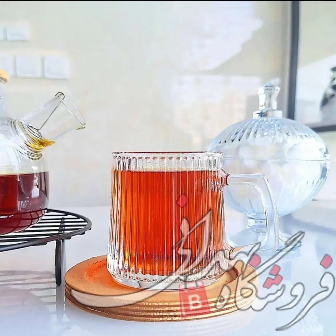 فنجان شیشه ای 6 عددی کلارا