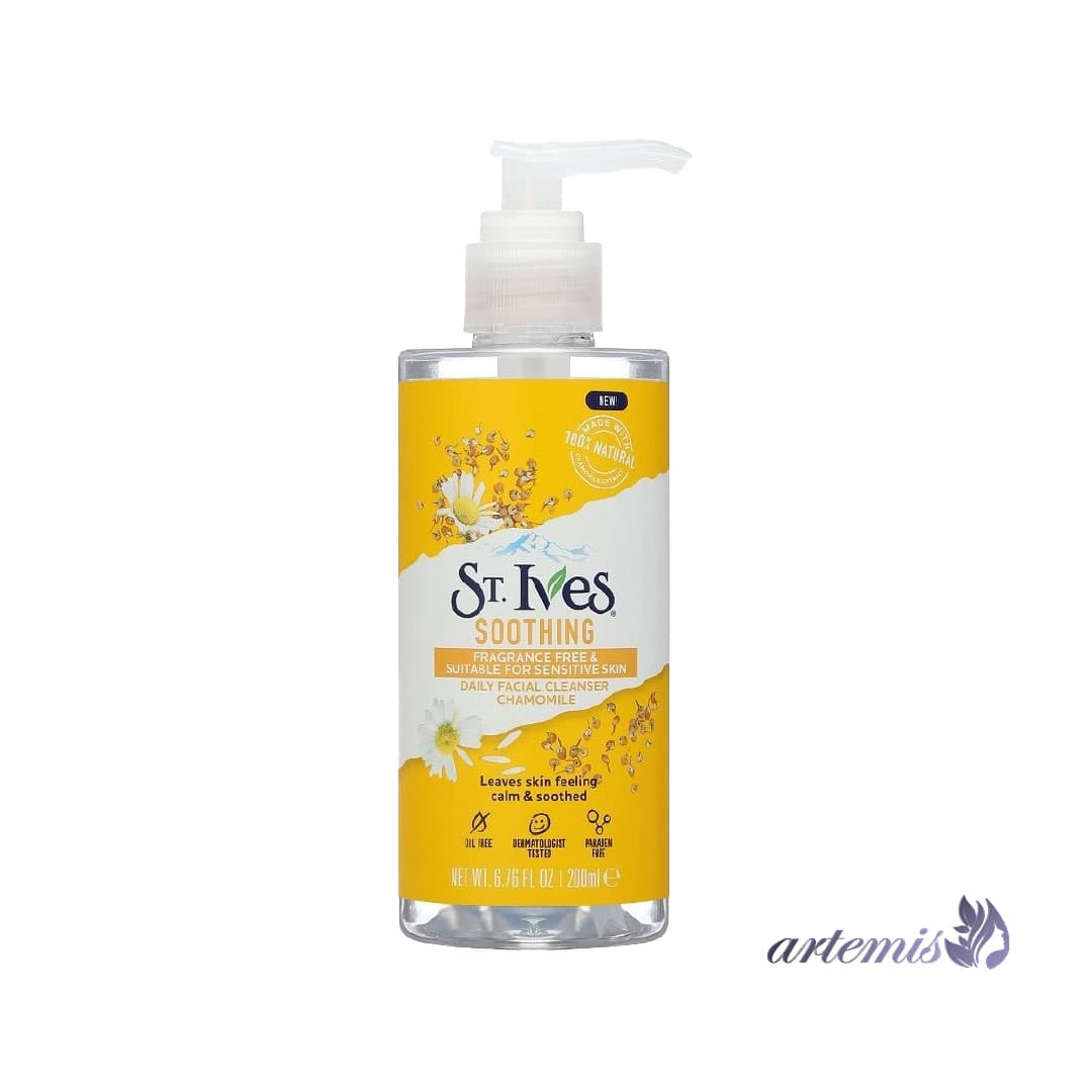 ژل پاک کننده آرایش اس تی ایوز مدل Soothing حجم 200 میلی لیتر