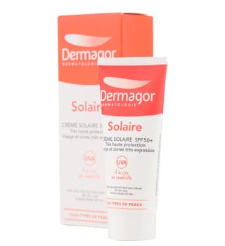 کرم ضد آفتاب بی رنگ درماگور با SPF50 مناسب پوست نرمال تا خشک حجم 40 میلی لیتر — تصویر ۳